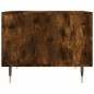 vidaXL Mesa de centro madera contrachapada roble ahumado 50x50x40 cm