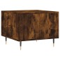 vidaXL Mesa de centro madera contrachapada roble ahumado 50x50x40 cm