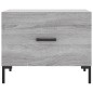 vidaXL Mesa de centro madera contrachapada gris Sonoma 50x50x40 cm vidaXL Mesa de centro madera contrachapada gris Sonoma 50x50x40 cm