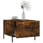 vidaXL Mesa de centro madera contrachapada roble ahumado 50x50x40 cm vidaXL Mesa de centro madera contrachapada roble ahumado 50x50x40 cm