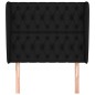 vidaXL Cabecero con orejas de tela negro 103x23x118/128 cm vidaXL Cabecero con orejas de tela negro 103x23x118/128 cm