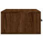 vidaXL Mesita de noche de pared color roble marrón 35x35x20 cm vidaXL Mesita de noche de pared color roble marrón 35x35x20 cm