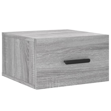 vidaXL Mesita de noche de pared color gris Sonoma 35x35x20 cm