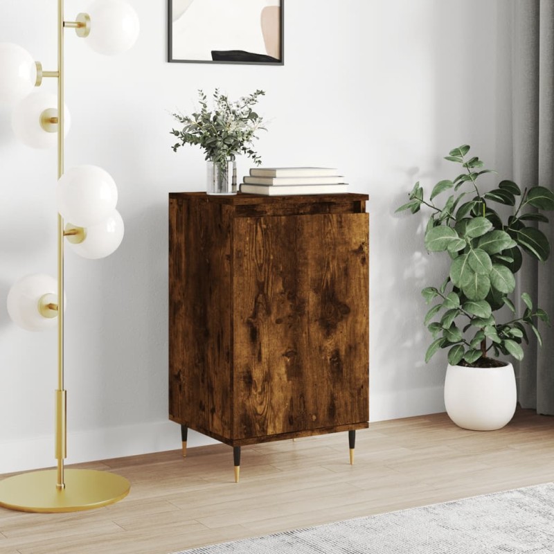 vidaXL Aparador madera de ingeniería roble ahumado 40x35x70 cm