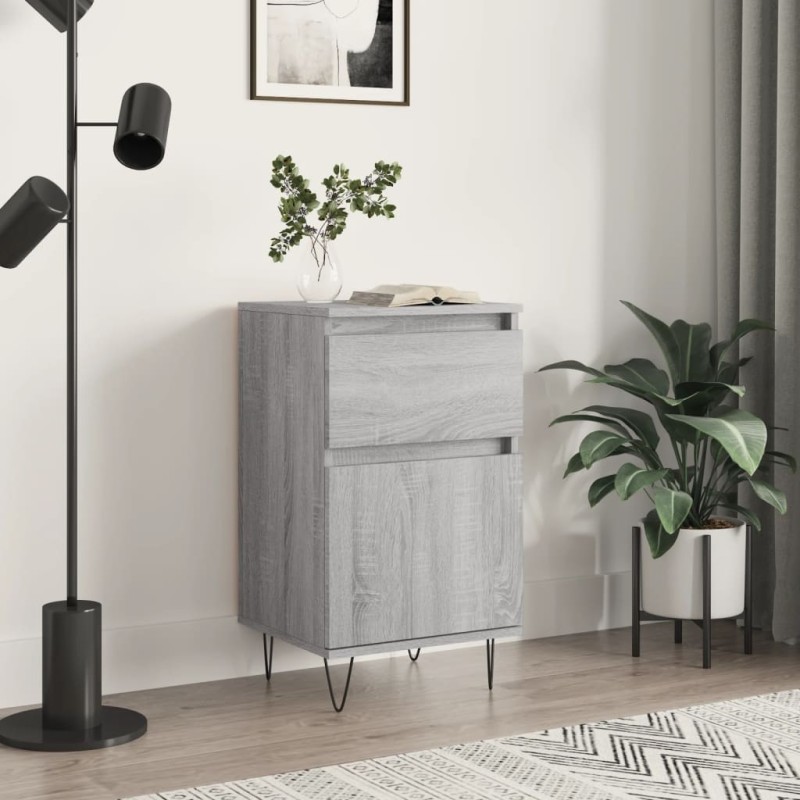vidaXL Aparador madera de ingeniería gris Sonoma 40x35x70 cm vidaXL Aparador madera de ingeniería gris Sonoma 40x35x70 cm