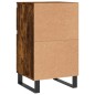 vidaXL Aparador madera de ingeniería roble ahumado 40x35x70 cm