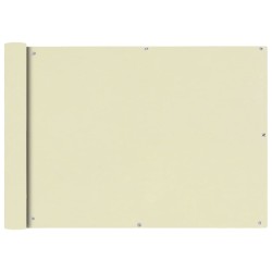 vidaXL Toldo para balcón tela oxford 75x600 cm crema