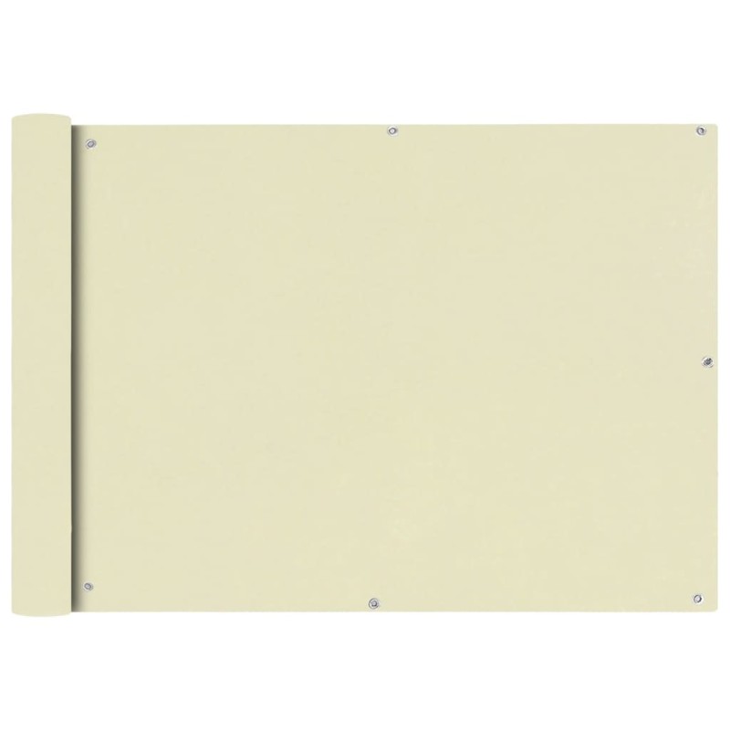 vidaXL Toldo para balcón tela oxford 75x600 cm crema vidaXL Toldo para balcón tela oxford 75x600 cm crema