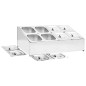vidaXL Soporte bandeja Gastronorm con 8 bandejas 1/6 acero inoxidable vidaXL Soporte bandeja Gastronorm con 8 bandejas 1/6 acero inoxidable