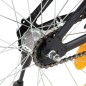 vidaXL Bicicleta niños y portaequipajes delantero 18" negro y naranja vidaXL Bicicleta niños y portaequipajes delantero 18" negro y naranja