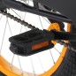 vidaXL Bicicleta niños y portaequipajes delantero 18" negro y naranja vidaXL Bicicleta niños y portaequipajes delantero 18" negro y naranja
