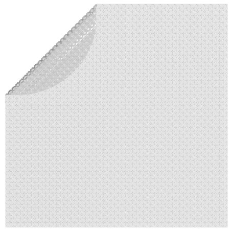 vidaXL Cubierta solar de piscina de PE flotante gris 356 cm