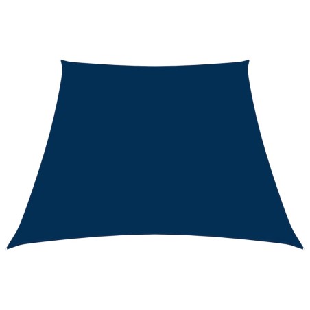 vidaXL Toldo de vela trapezoidal de tela oxford azul 2/4x3 m