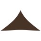 vidaXL Toldo de vela triangular tela Oxford marrón 5x5x6 m vidaXL Toldo de vela triangular tela Oxford marrón 5x5x6 m