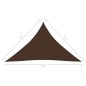 vidaXL Toldo de vela triangular tela Oxford marrón 5x5x6 m vidaXL Toldo de vela triangular tela Oxford marrón 5x5x6 m