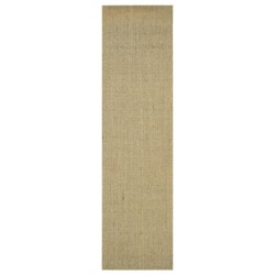 vidaXL Alfombra de sisal natural verde 66x250 cm