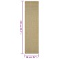 vidaXL Alfombra de sisal natural verde 66x250 cm vidaXL Alfombra de sisal natural verde 66x250 cm
