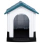 vidaXL Caseta para perros polipropileno azul 57x68x66 cm vidaXL Caseta para perros polipropileno azul 57x68x66 cm