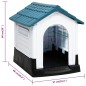 vidaXL Caseta para perros polipropileno azul 57x68x66 cm vidaXL Caseta para perros polipropileno azul 57x68x66 cm