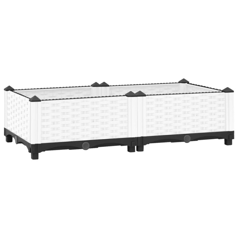 vidaXL Arriate polipropileno 80x40x23 cm vidaXL Arriate polipropileno 80x40x23 cm