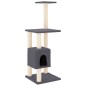vidaXL Rascador para gatos con postes de sisal gris oscuro 104 cm vidaXL Rascador para gatos con postes de sisal gris oscuro 104 cm