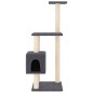 vidaXL Rascador para gatos con postes de sisal gris oscuro 104 cm vidaXL Rascador para gatos con postes de sisal gris oscuro 104 cm
