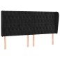 vidaXL Cabecero con orejas de terciopelo negro 203x23x118/128 cm vidaXL Cabecero con orejas de terciopelo negro 203x23x118/128 cm