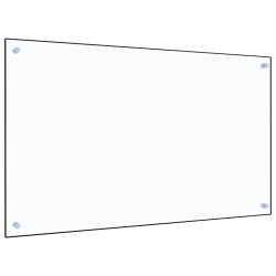 vidaXL Protector contra salpicaduras cocina vidrio templado 100x60 cm