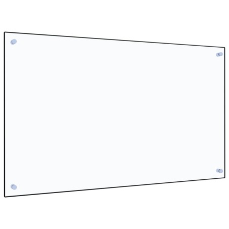 vidaXL Protector contra salpicaduras cocina vidrio templado 100x60 cm