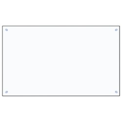 vidaXL Protector contra salpicaduras cocina vidrio templado 100x60 cm