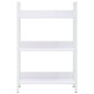 vidaXL Estantería de 3 niveles madera ingeniería blanco 60x27,6x90,5cm vidaXL Estantería de 3 niveles madera ingeniería blanco 60x27,6x90,5cm