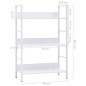 vidaXL Estantería de 3 niveles madera ingeniería blanco 60x27,6x90,5cm vidaXL Estantería de 3 niveles madera ingeniería blanco 60x27,6x90,5cm