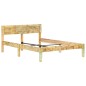 vidaXL Estructura de cama de madera maciza reciclada 120x200 cm