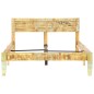 vidaXL Estructura de cama de madera maciza reciclada 120x200 cm