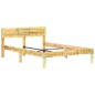 vidaXL Estructura de cama de madera maciza reciclada 120x200 cm