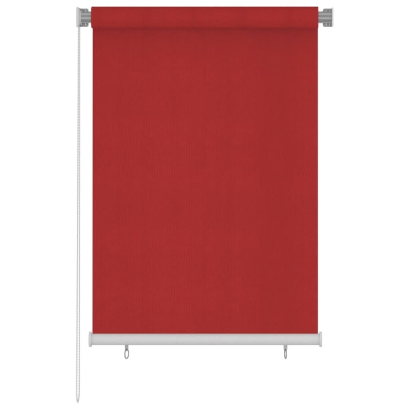 vidaXL Persiana enrollable de jardín HDPE rojo 100x140 cm vidaXL Persiana enrollable de jardín HDPE rojo 100x140 cm
