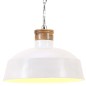 vidaXL Lámpara colgante industrial 58 cm blanca E27 vidaXL Lámpara colgante industrial 58 cm blanca E27