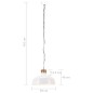 vidaXL Lámpara colgante industrial 58 cm blanca E27 vidaXL Lámpara colgante industrial 58 cm blanca E27