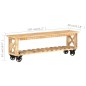 vidaXL Mueble para TV madera de mango rugosa 130x30x42 cm vidaXL Mueble para TV madera de mango rugosa 130x30x42 cm
