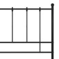 vidaXL Estructura de cama de metal negro 200x200 cm vidaXL Estructura de cama de metal negro 200x200 cm