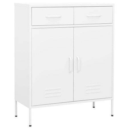 vidaXL Armario almacenamiento acero blanco 80x35x101,5 cm