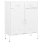 vidaXL Armario almacenamiento acero blanco 80x35x101,5 cm vidaXL Armario almacenamiento acero blanco 80x35x101,5 cm