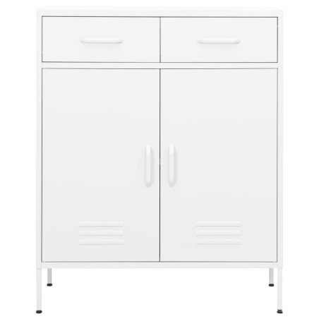 vidaXL Armario almacenamiento acero blanco 80x35x101,5 cm