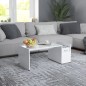 vidaXL Mesa de centro madera contrachapada blanco 90x45x35 cm vidaXL Mesa de centro madera contrachapada blanco 90x45x35 cm