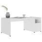 vidaXL Mesa de centro madera contrachapada blanco 90x45x35 cm vidaXL Mesa de centro madera contrachapada blanco 90x45x35 cm