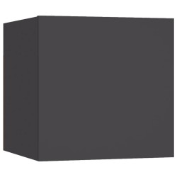 vidaXL Mueble de salón de pared gris 30,5x30x30 cm