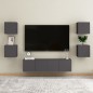 vidaXL Mueble de salón de pared gris 30,5x30x30 cm vidaXL Mueble de salón de pared gris 30,5x30x30 cm