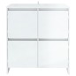 vidaXL Aparador de madera contrachapada blanco brillante 70x41x75 cm vidaXL Aparador de madera contrachapada blanco brillante 70x41x75 cm
