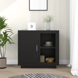 vidaXL Aparador negro 80x40x75 cm