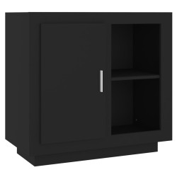 vidaXL Aparador negro 80x40x75 cm
